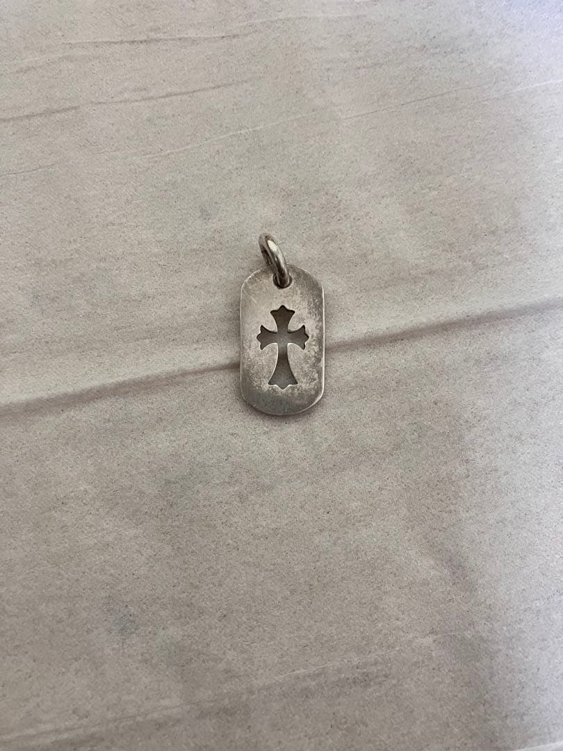 【クロムハーツ ドッグタグ シルバー 】 CHROME HEARTS（クロムハーツ） ネックレス ドッグタグ カットアウト