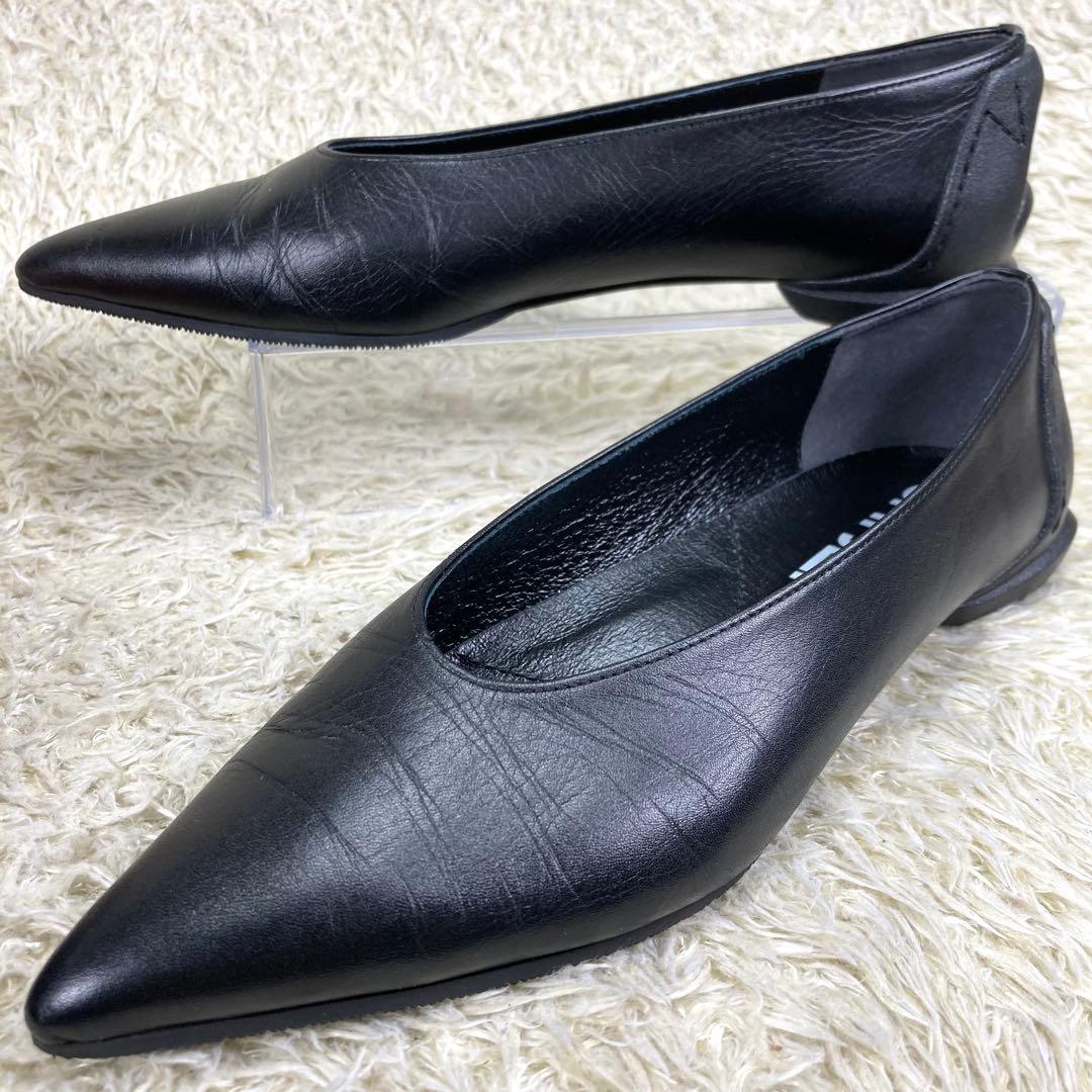 『美品』SHISEI シーセイ パンプス ポインテッドトゥ ブラック レザー