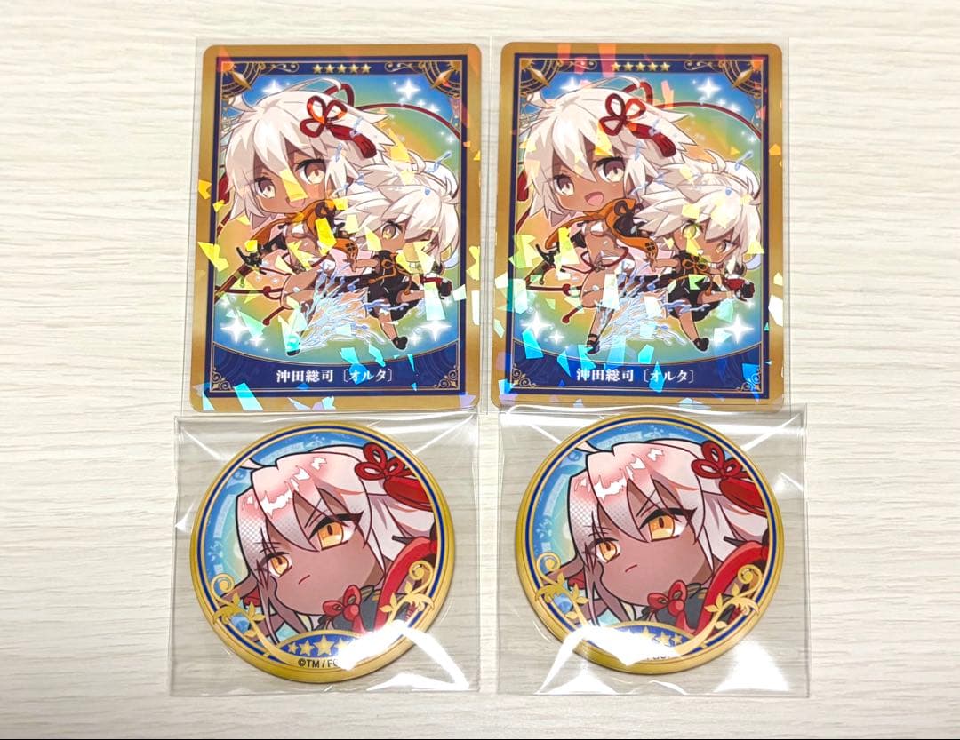 fgo 最終再臨展 ミニ再臨缶バッジ コレクションカード 沖田総司オルタ
