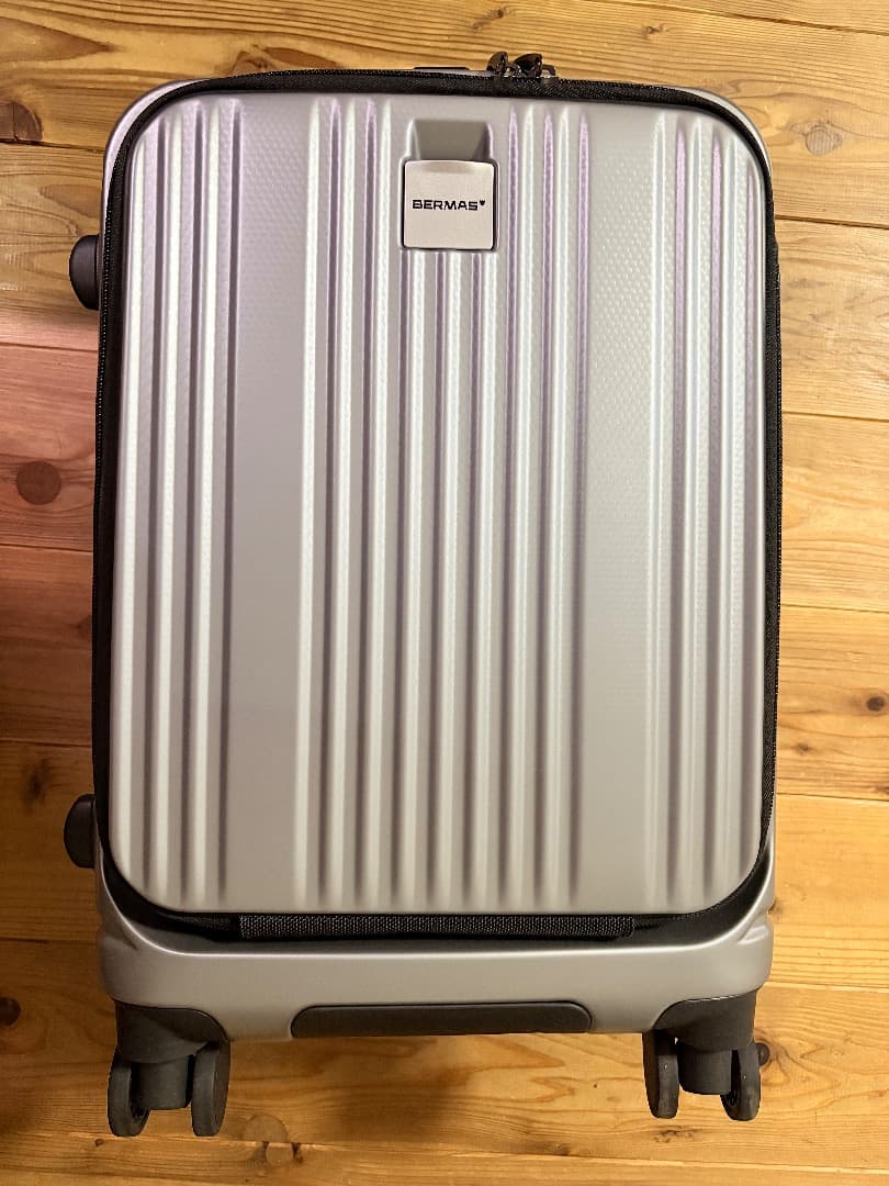 [バーマスｘJALショッピング]フロントオープンビジネスキャリーII シルバー