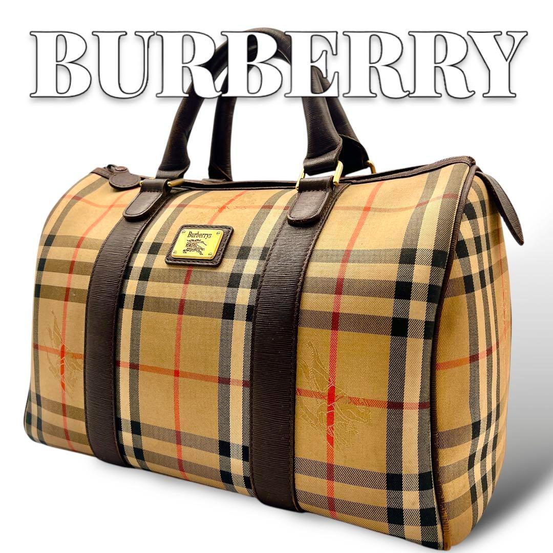 BURBERRY ノバチェック ボストンバッグ レディース 8884