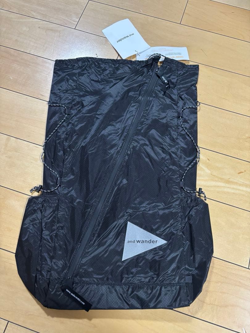 新品 未使用 アンドワンダー シル デイパック ブラック コーデュラ