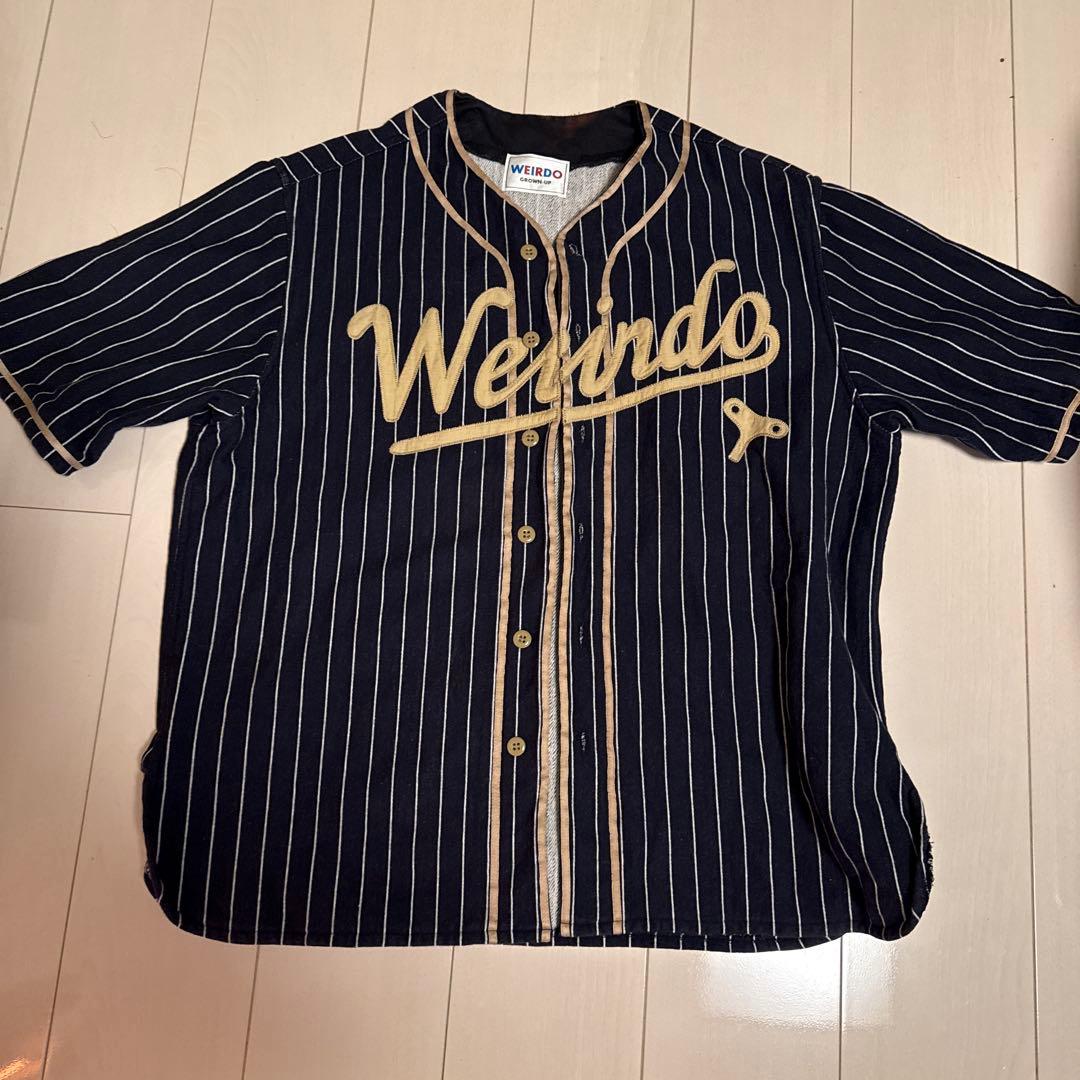 WEIRDO WIND UP ベースボールシャツ ウィアード ストライプ