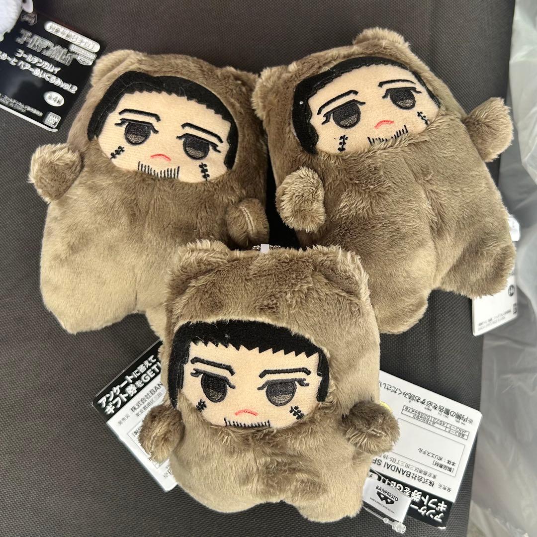 【新品保管中】ゴールデンカムイ もふめ～と ベアーぬいぐるみ　尾形百之助 3体 479077910.jpg