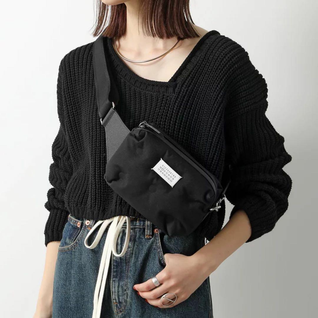 メゾンマルジェラ　グラムスラムスポーツボディバッグ　ブラック