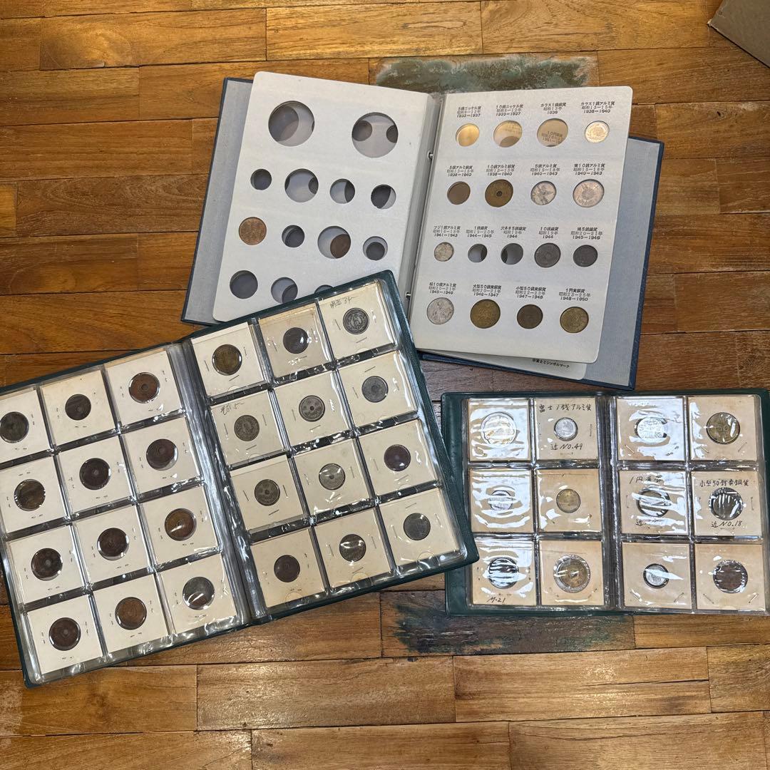 早い者勝ち　旧貨幣　アルバムセット 3冊　97個　古銭　コレクション