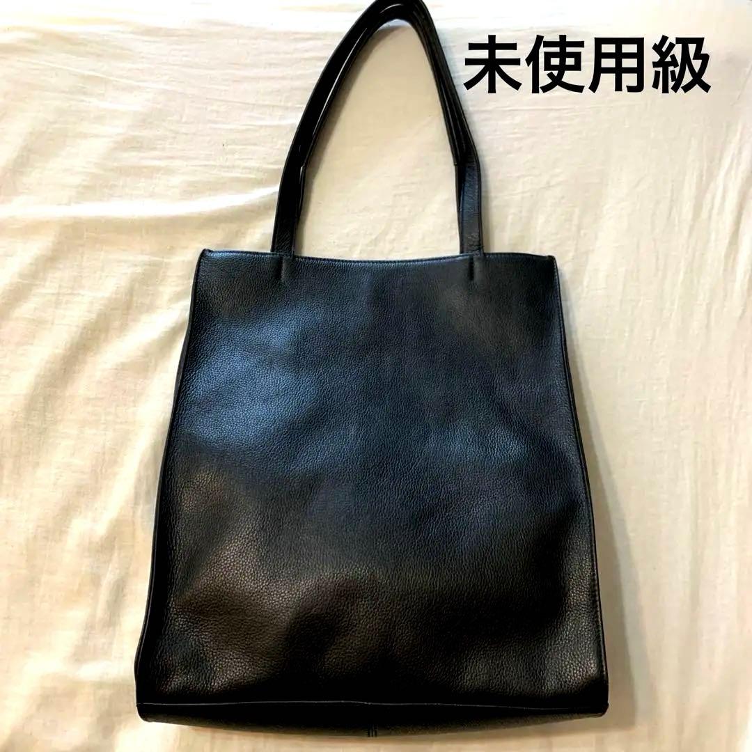 SONNE バッグ レザートートバッグ 縦型 CLAUDIO ブラック　黒