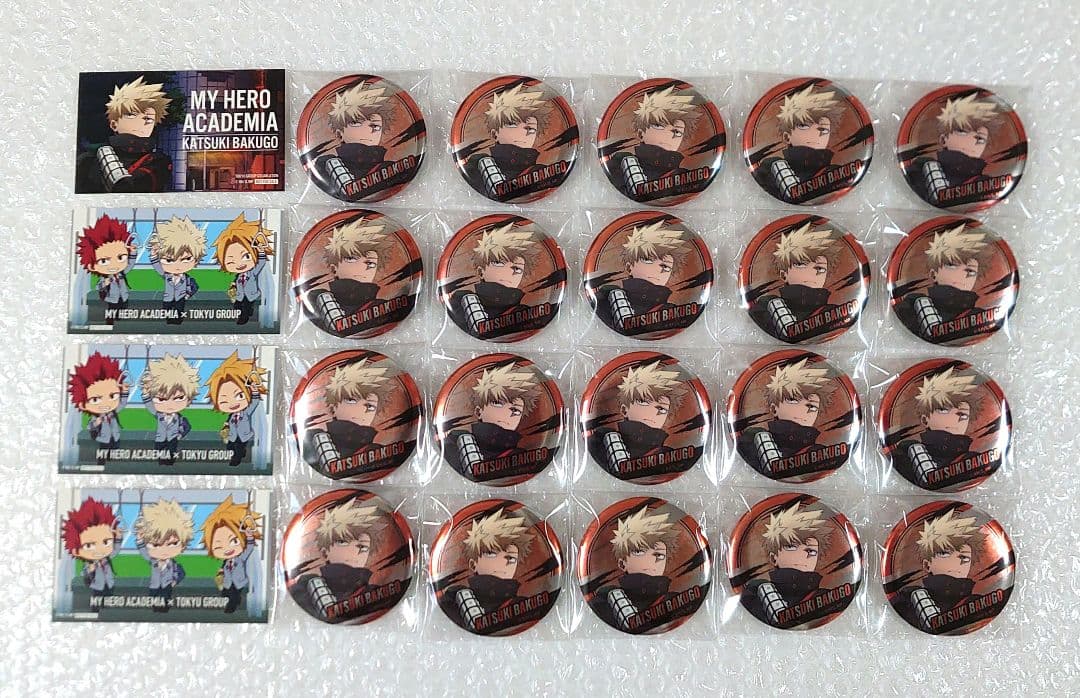 ヒロアカ　渋谷　東急コラボ　爆豪勝己　缶バッジ　購入特典　カード　ミニキャラ