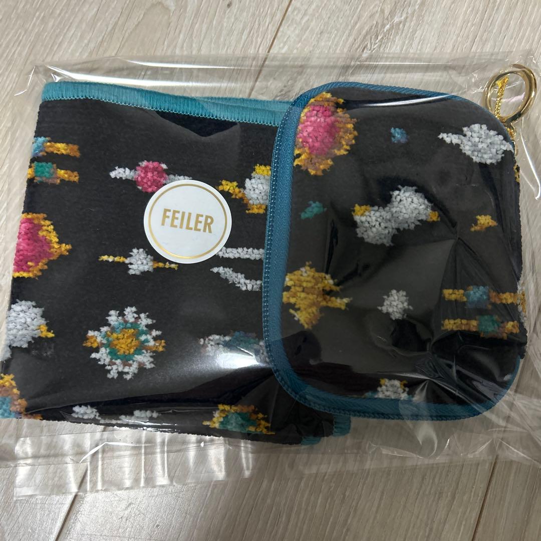 新品　フェイラー シンス アクセサリーポーチ　ハンカチ シンス アクセサリーポーチ SCE-260174(ネイビー): FEILER｜フェイラー