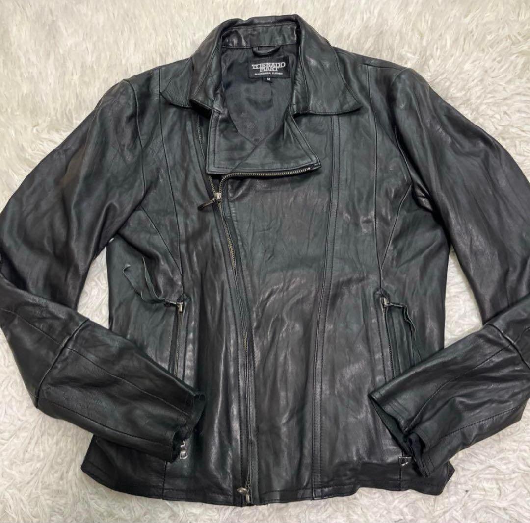 TORNADO MART Y2K レザー ダブルライダースジャケット