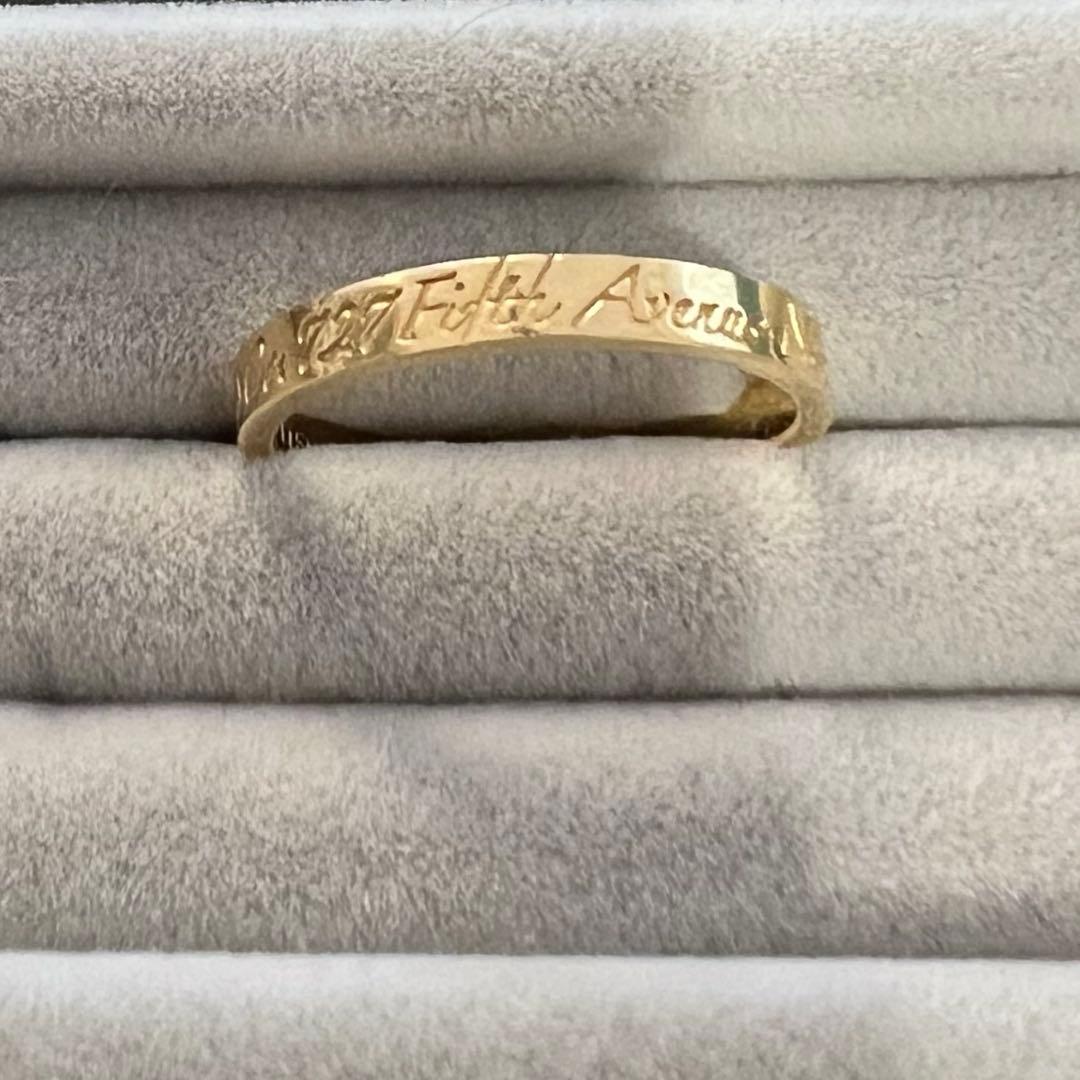 ティファニー　ノーツナローリング　ゴールド 美品