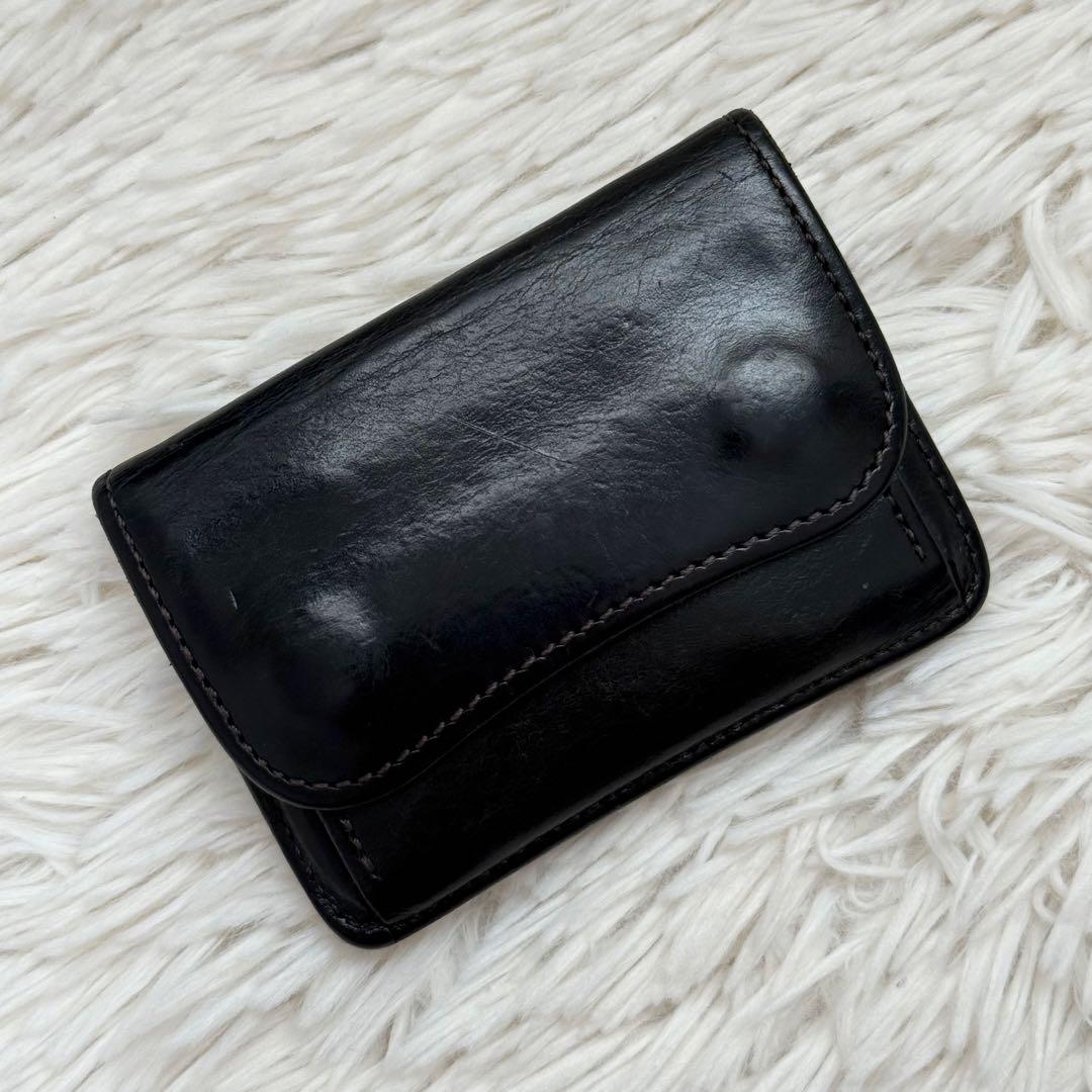 【希少仕様】ワイルドスワンズ タング 王冠ロゴ シェルコードバン ブラック 財布