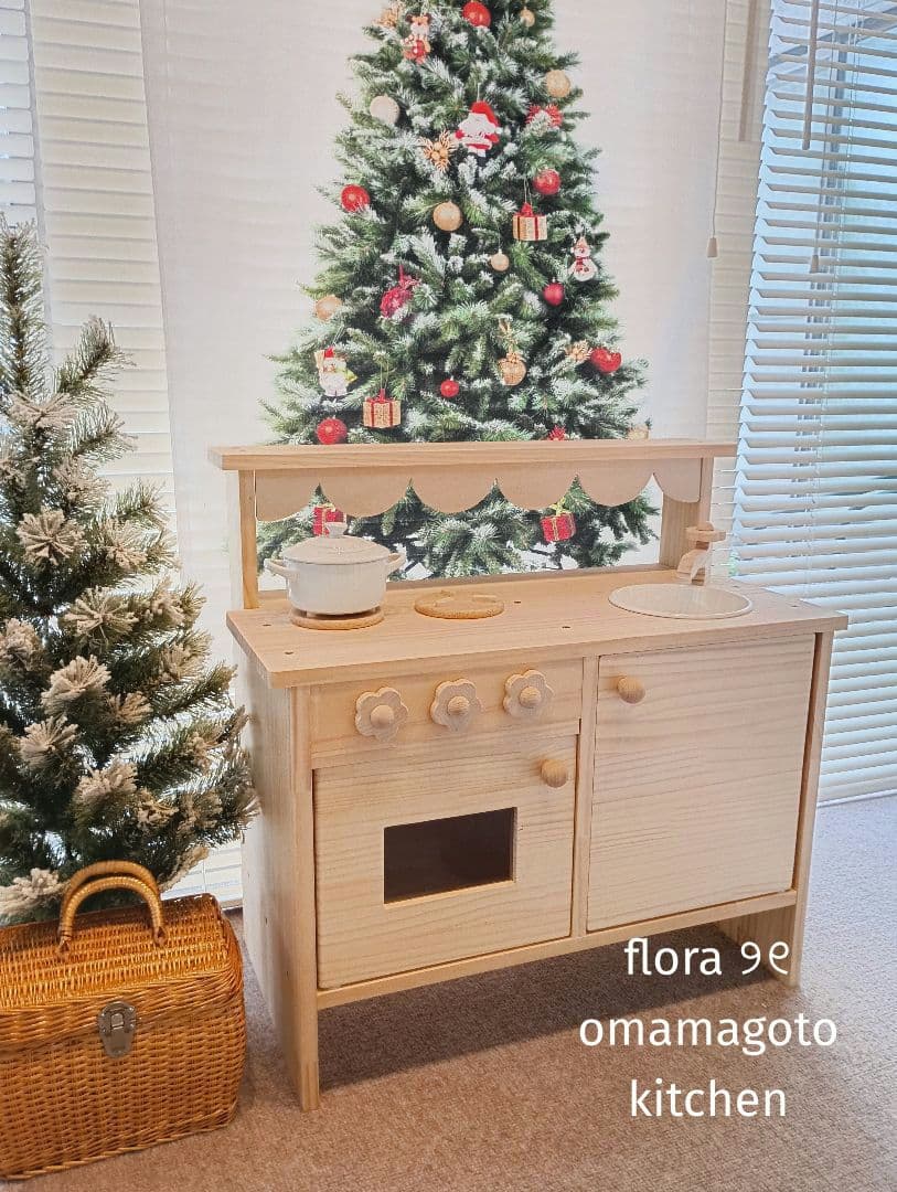 ୨୧ 木製おままごとキッチン お店屋さん オーブンタイプ୨୧