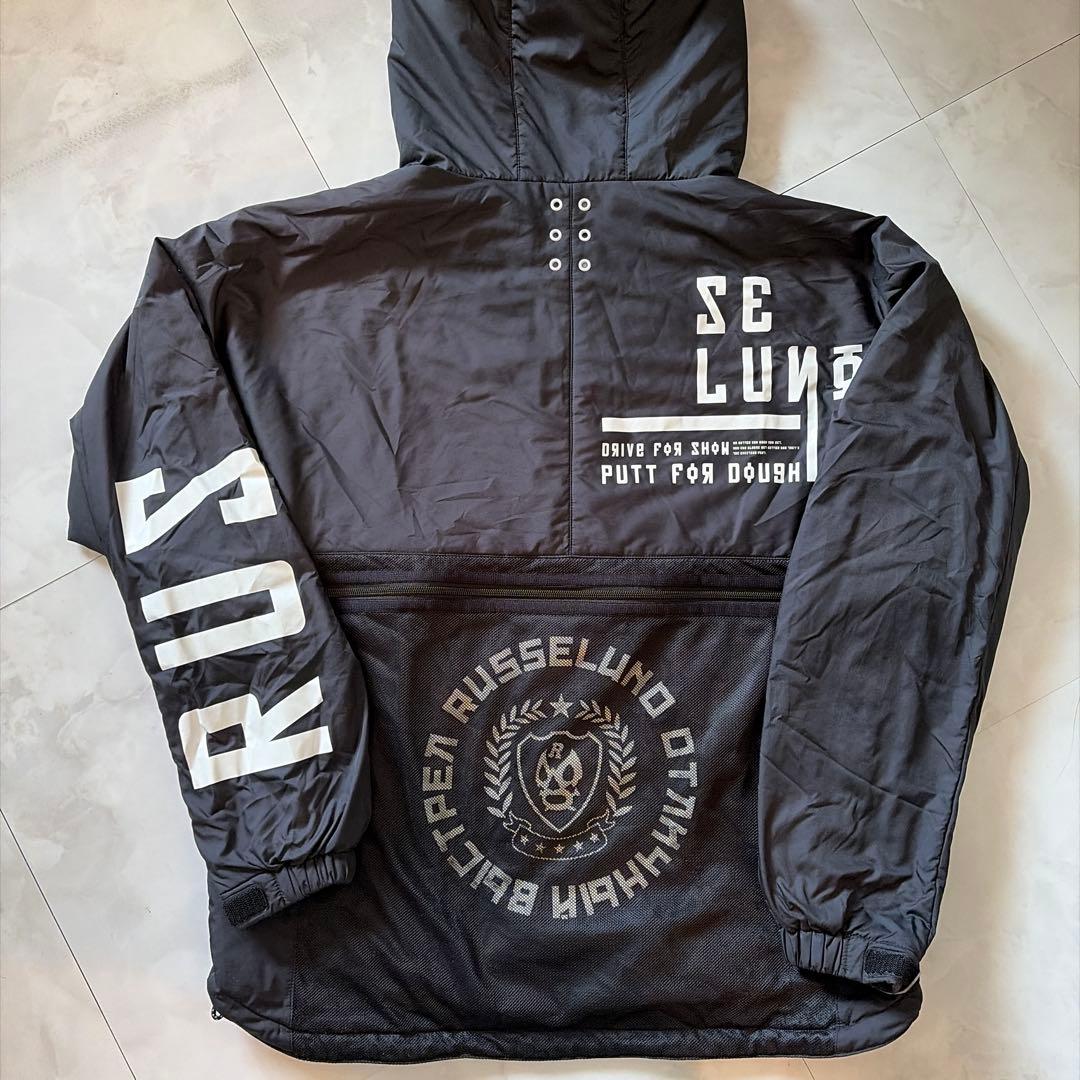激レア★ ラッセルノ ダウンジャケット ゴルフウェア 30%OFF価格／RUSSELUNO ラッセルノ ダウンジャケット 白 ワッペン