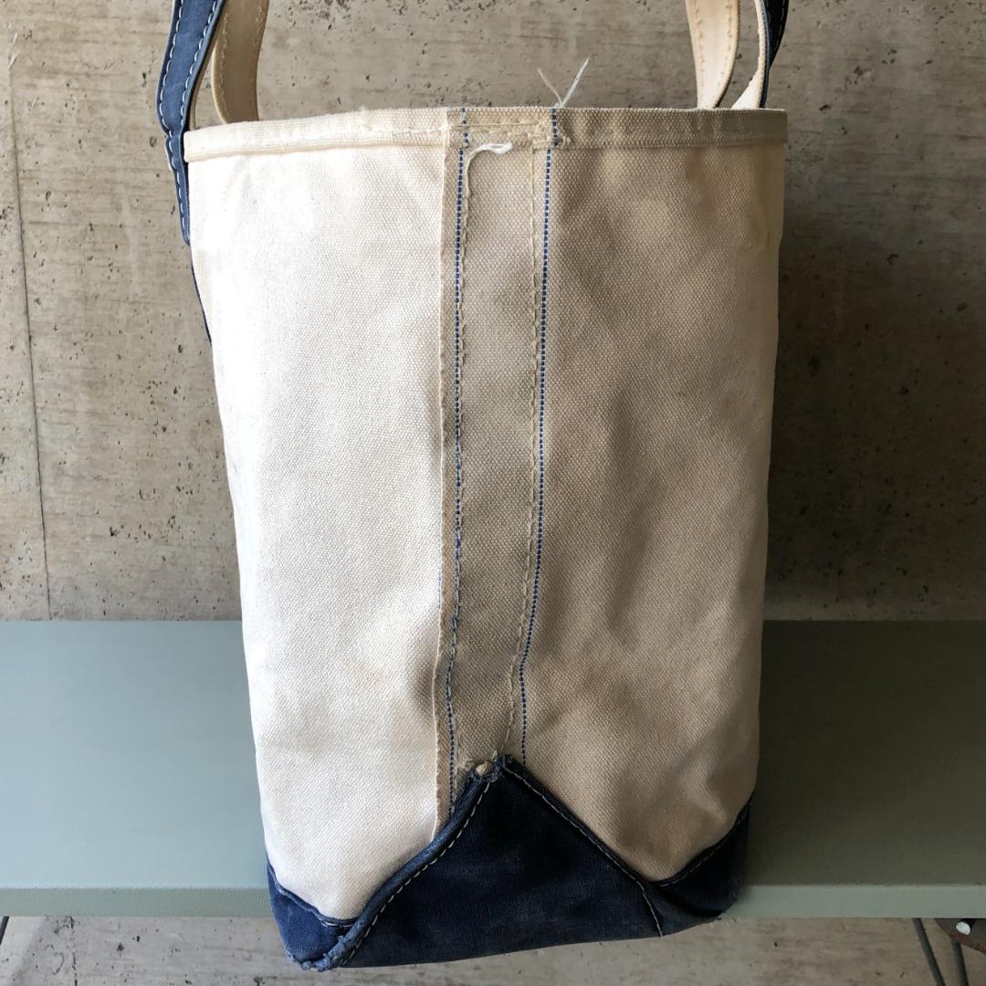 エルエルビーン トートバッグ 80s ネイビー ギザタグ 2色タグ XLサイズ