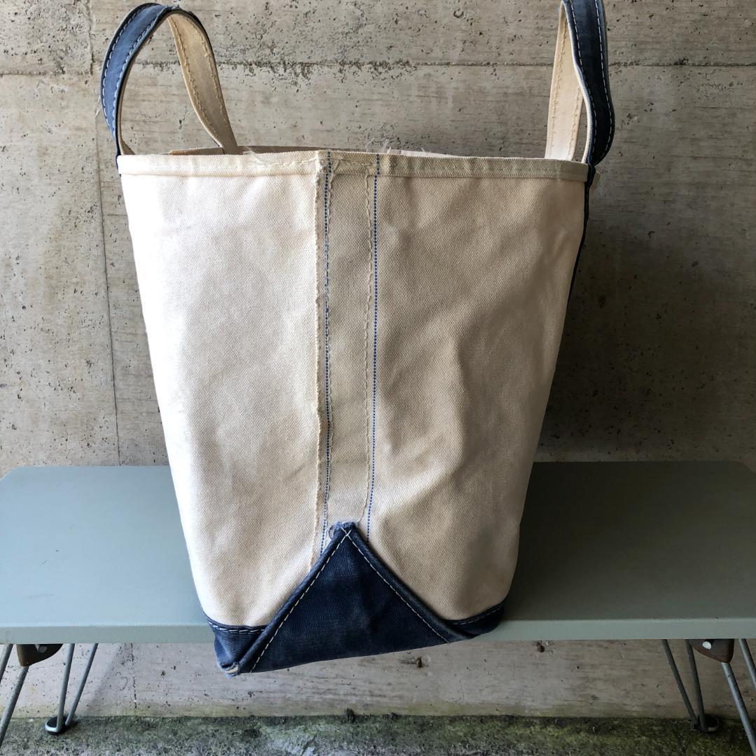 エルエルビーン トートバッグ 80s ネイビー ギザタグ 2色タグ XLサイズ