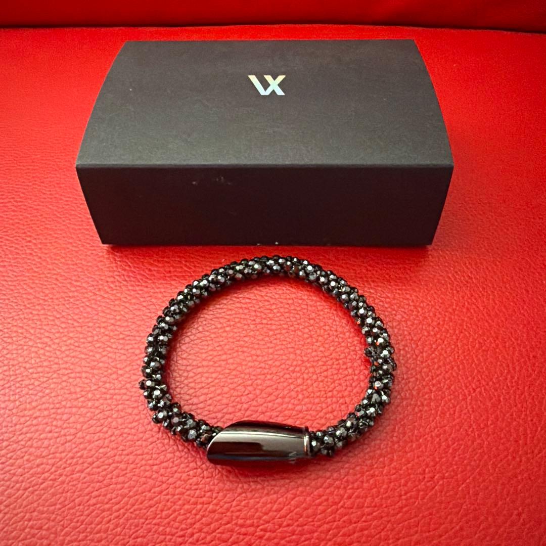 vartix ブレスレット 【ブラック】7mm 18cm