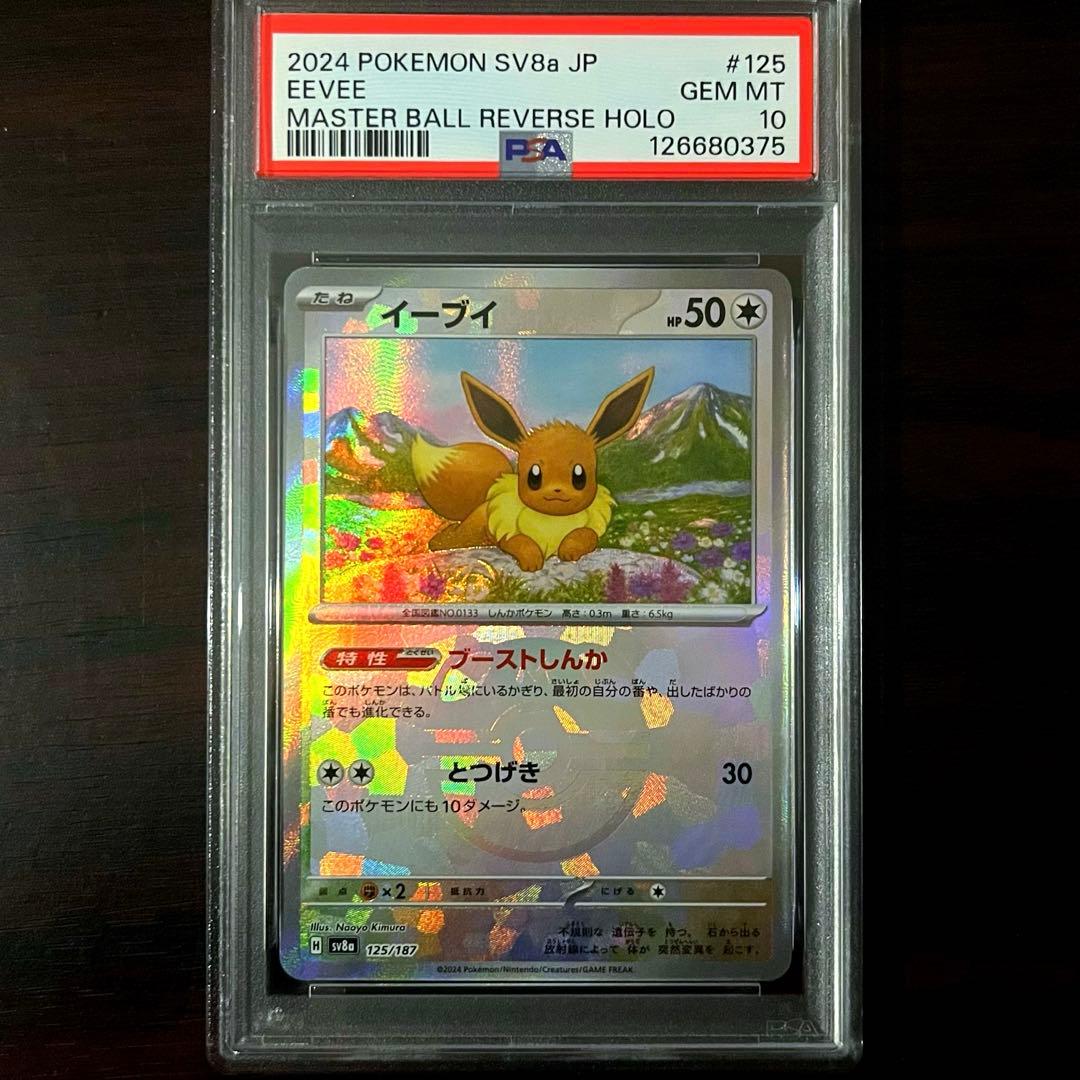 イーブイ :マスターボールミラー PSA10 テラスタルフェスex