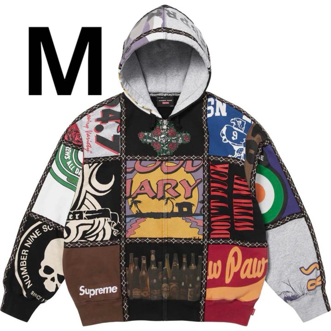 トップス Supreme x Number (N)ine Patchwork Zip Up