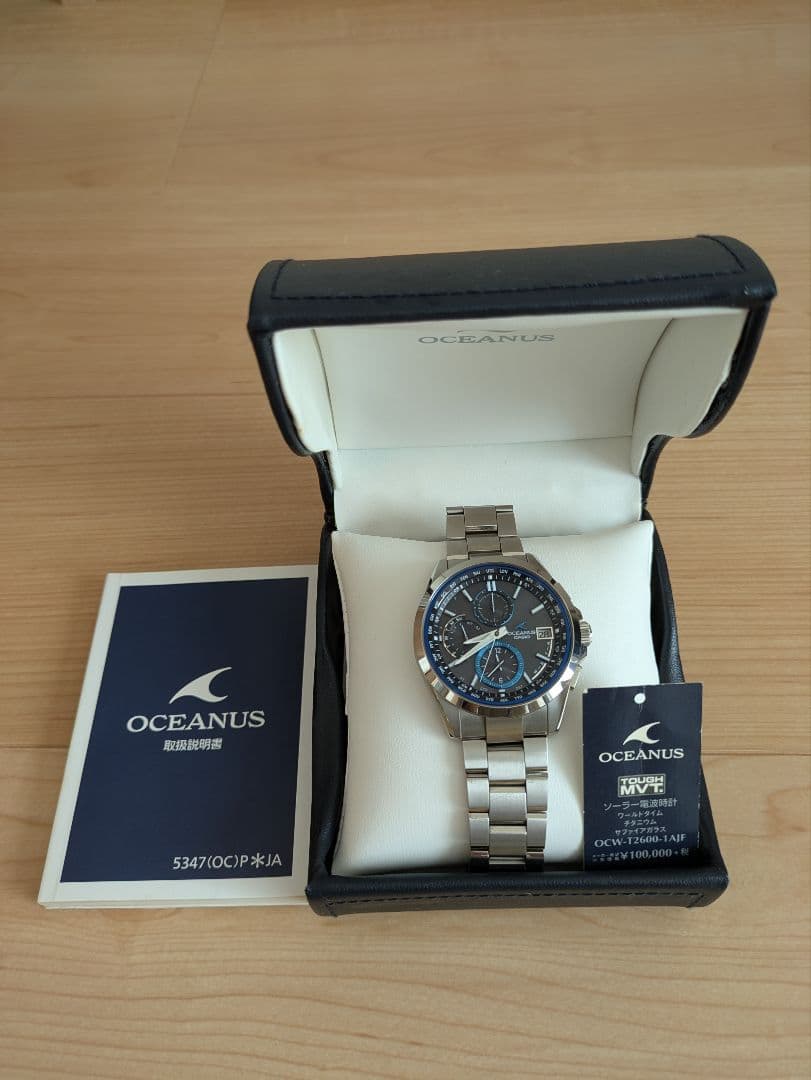 カシオ腕時計 オシアナス 電波ソーラー OCW-T2600-1AJF