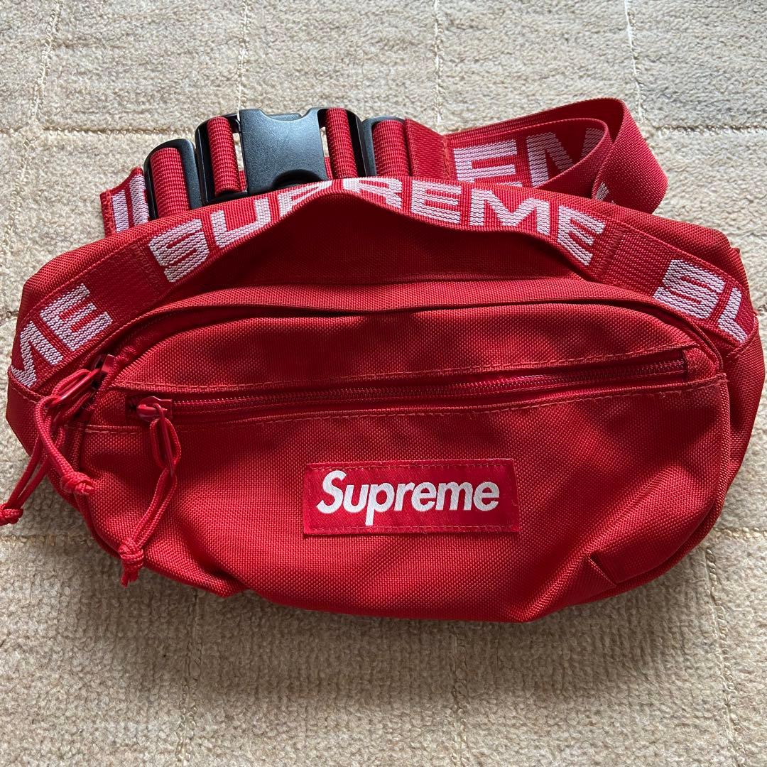 Supreme 18SS Waist Bag ウエストバッグ 赤