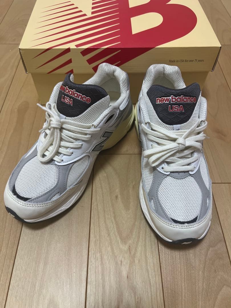 靴 new balance M990 V3 sea salt AL3