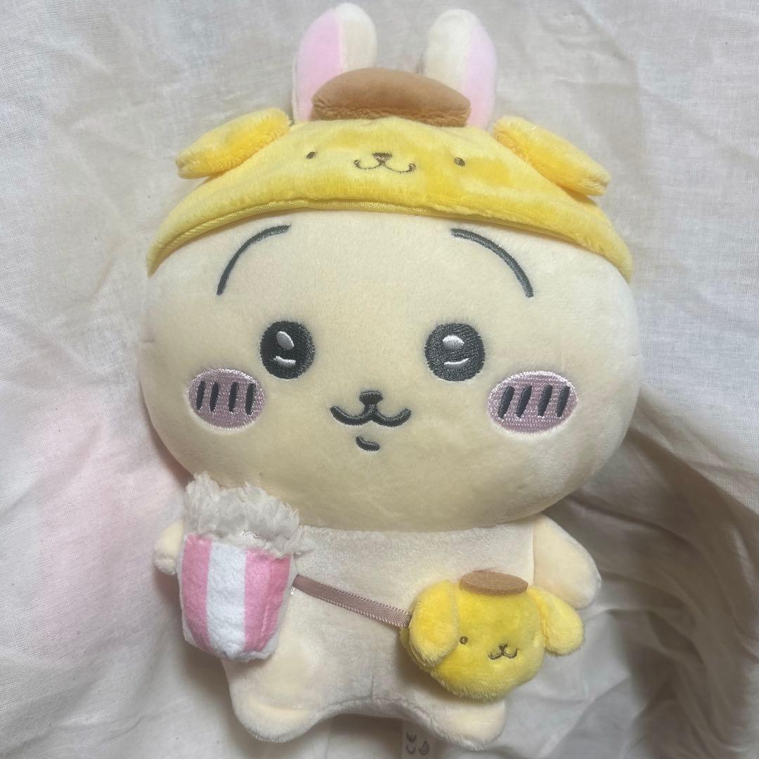 ポムポムプリン うさぎ ぬいぐるみ ちいかわ ちいかわ×サンリオキャラクターズ ぬいぐるみS（うさぎ・ポムポム