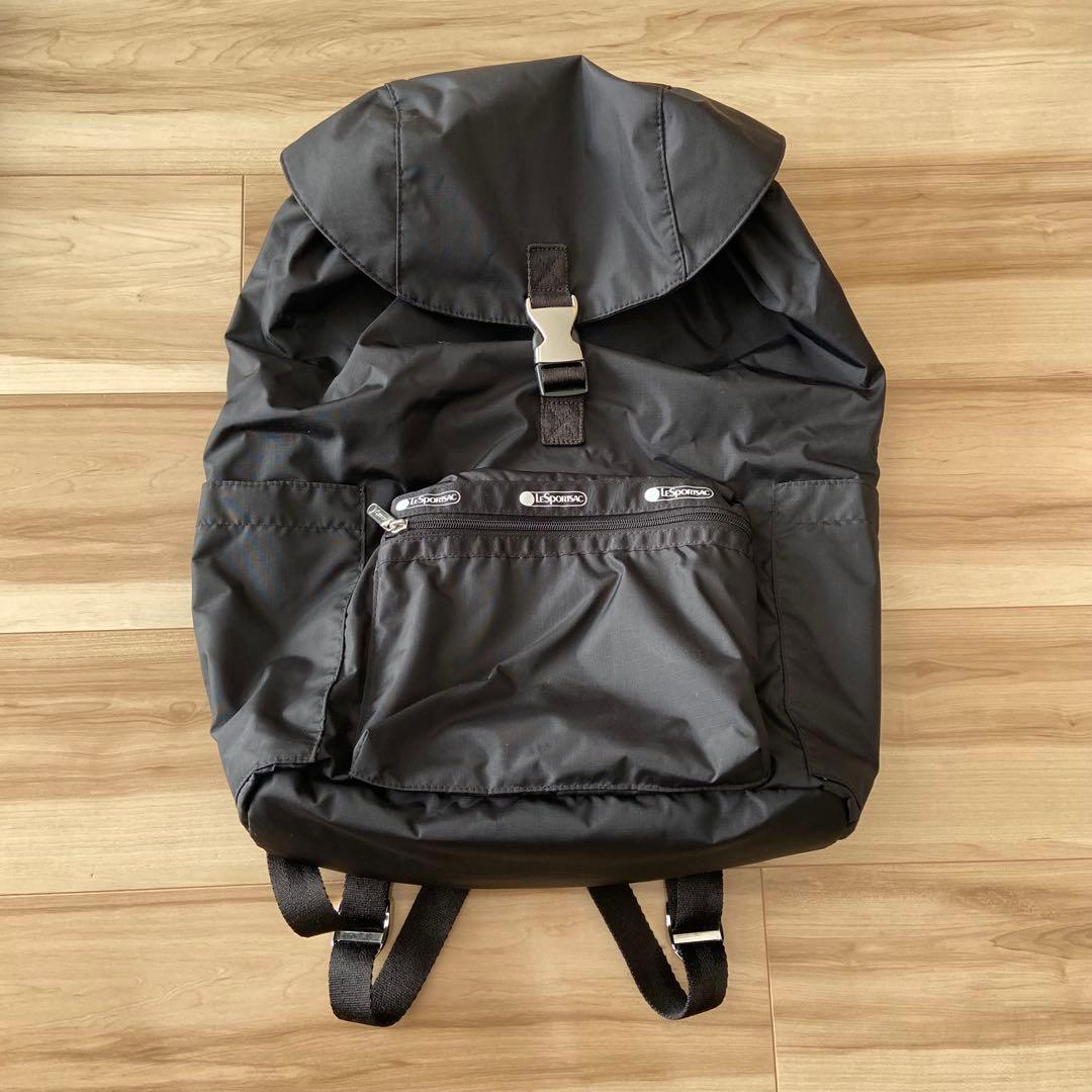 神崎恵 レスポートサック リュック 黒 ブラック お値下げ 神崎恵 レスポートサック バックパック リュック ブラック