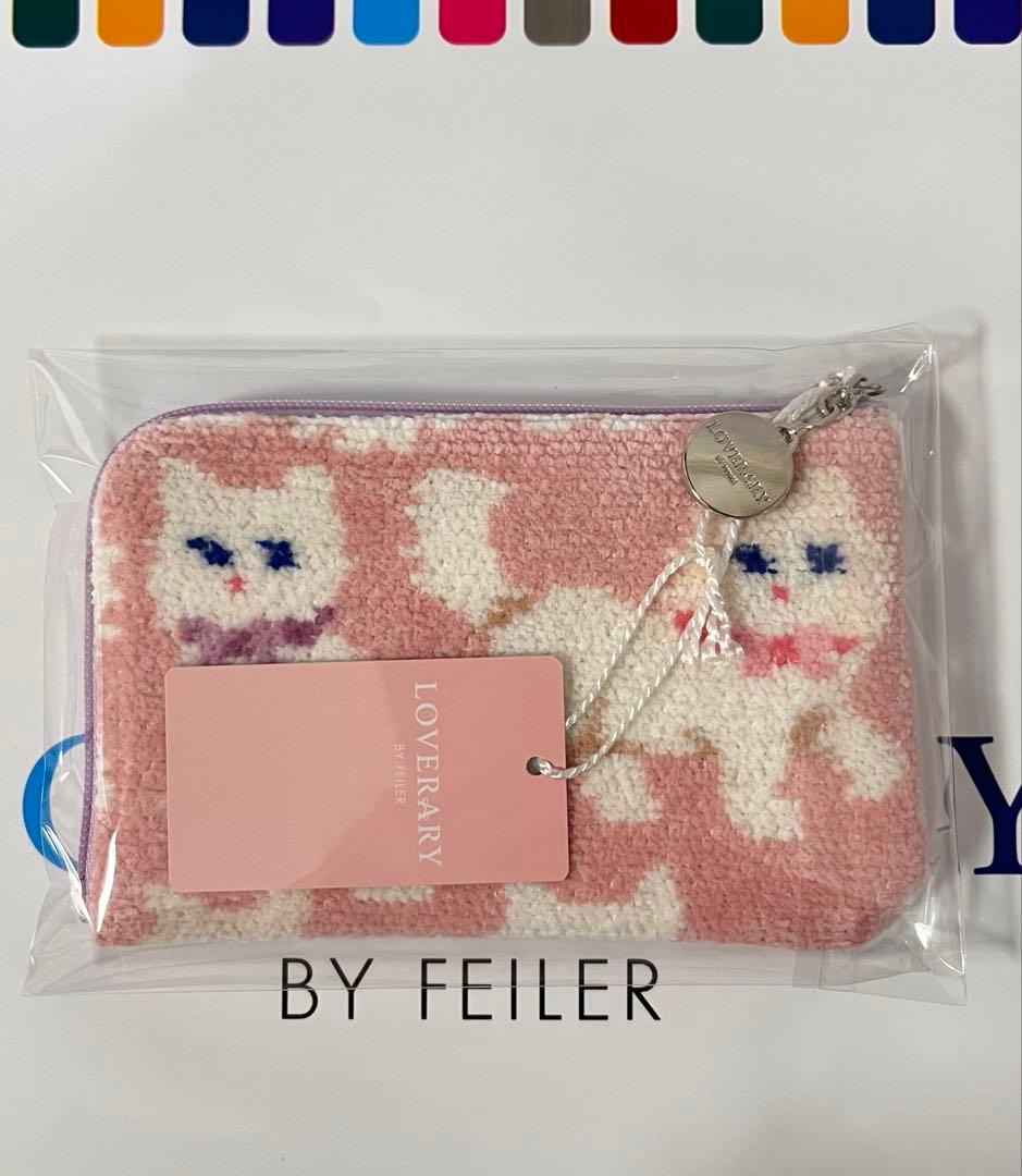FEILER フェイラー モフモフネコチャン L字ポーチ 新品 タグ付き
