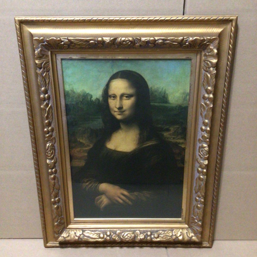 希少 1974年製 モナ・リザ 公式 レプリカ　複製画 インテリア