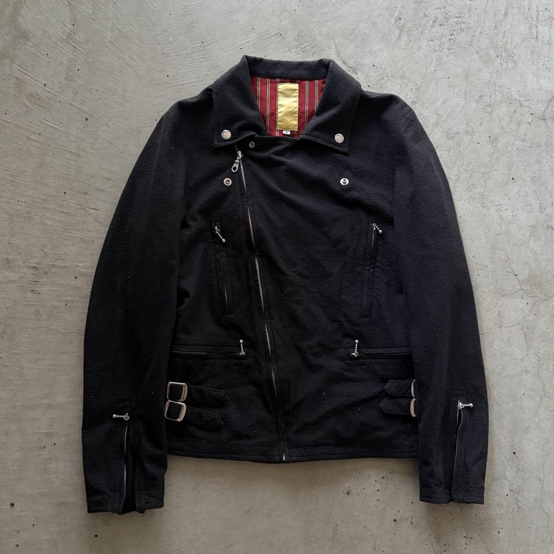 00s archive wool ライダースジャケット garcons