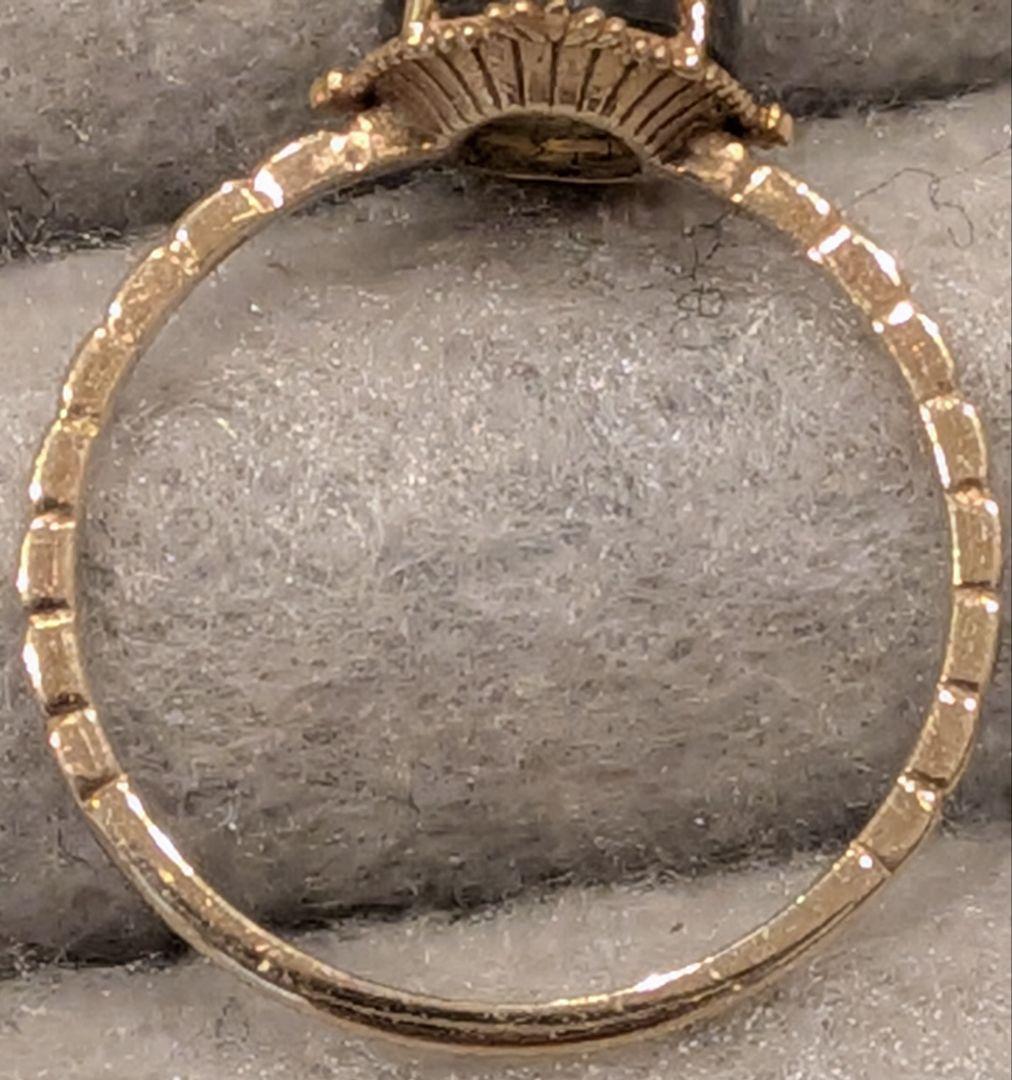 NOIR DE POUPEE】K10 YG ラブラドライトリング 11号 - メルカリ