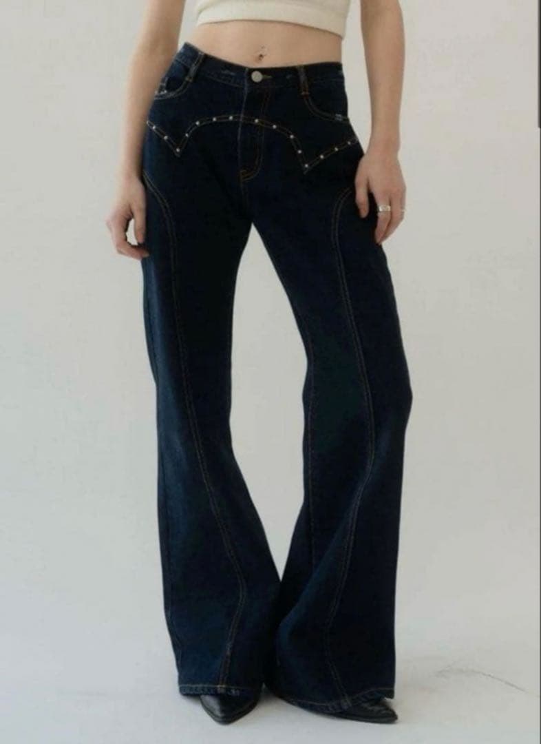 パンツ Knuth Marf bell bottom denim pants