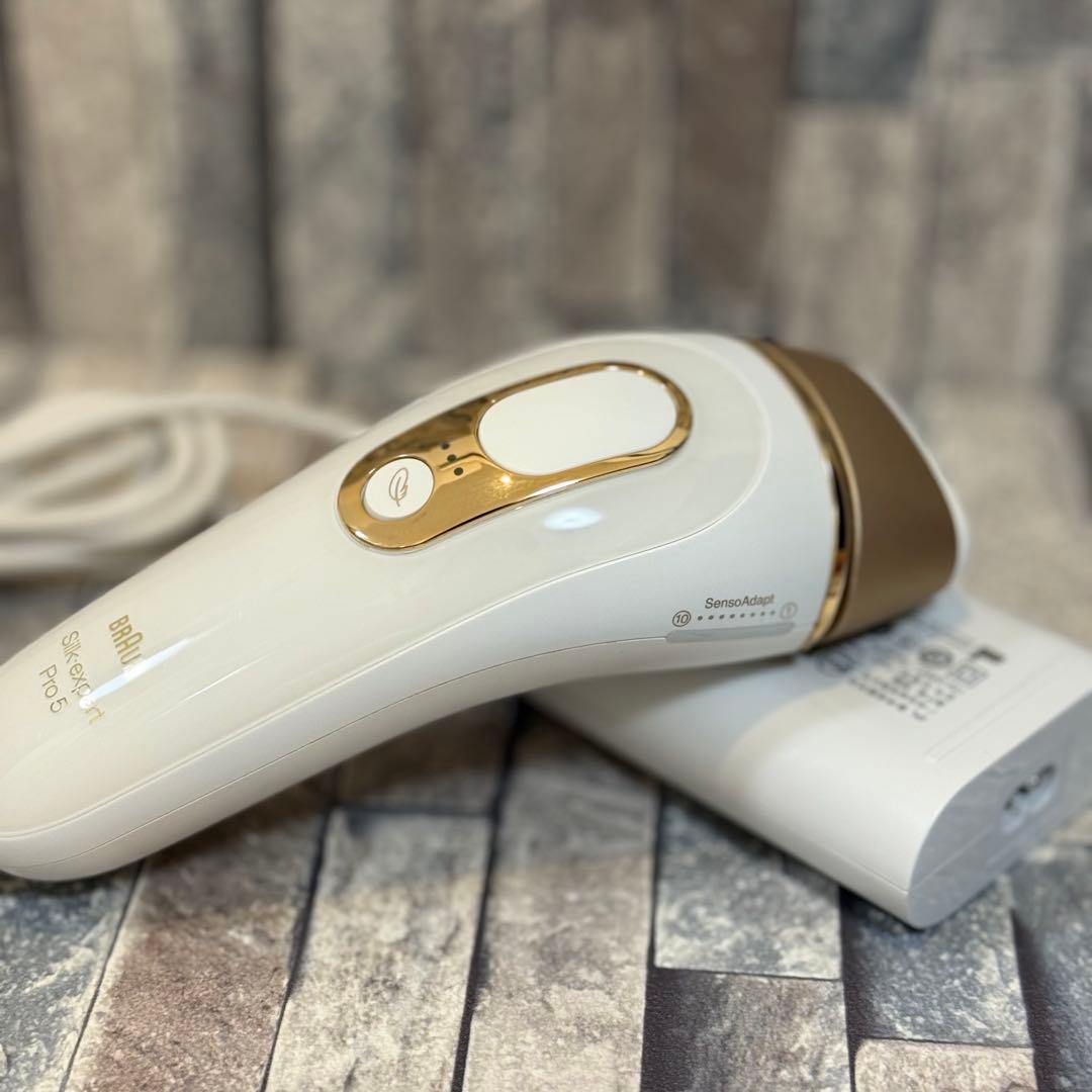 【美品】 Braun Silk-expert Pro 5 脱毛器　ブラウン