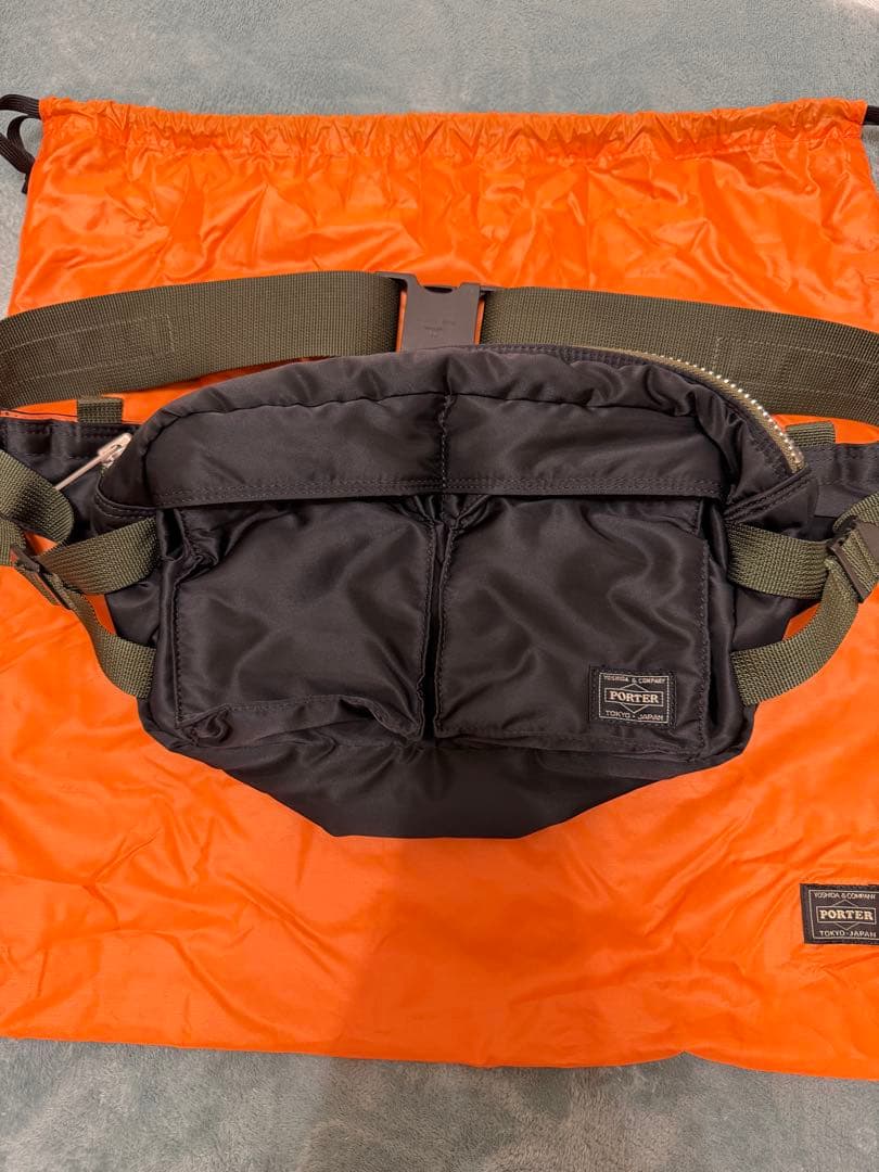 PORTER EXCHANGE ウエストバッグ/PXタンカー ブラック