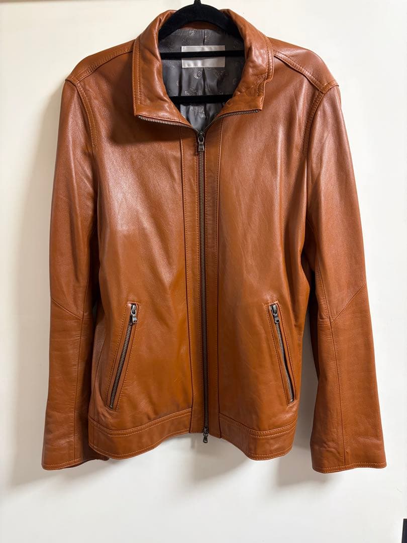 high street ブラウンレザー ジャケット