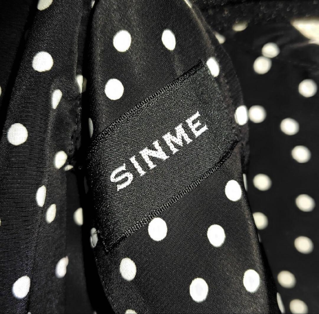 SINME ドット柄 ボウタイブラウス - メルカリ