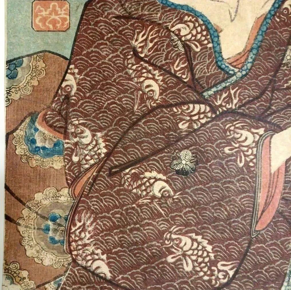 浮世絵版画山海愛度圖會たんと釣りたい尾張焼物歌川国芳画、嘉永5年