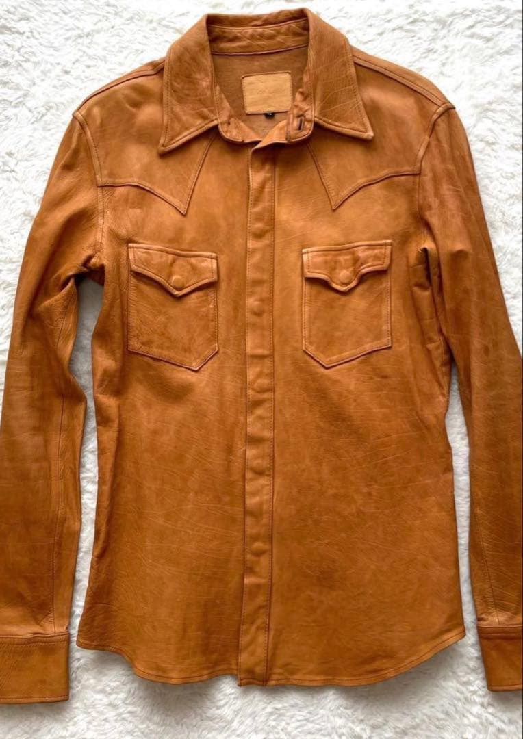 バックラッシュ　レザーシャツ