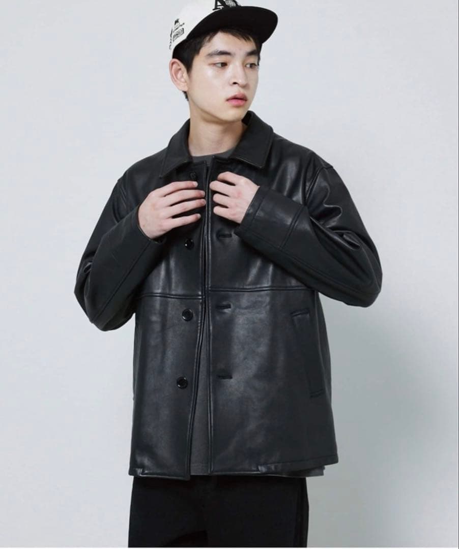 シープレザー カーコート JOURNAL STANDARD ブラック