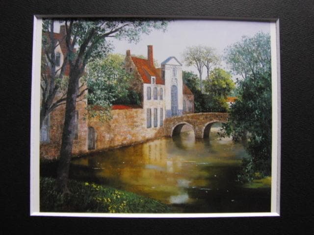 今関アキラコ、【ブルージュ】、希少な大判額装用画集より、美品