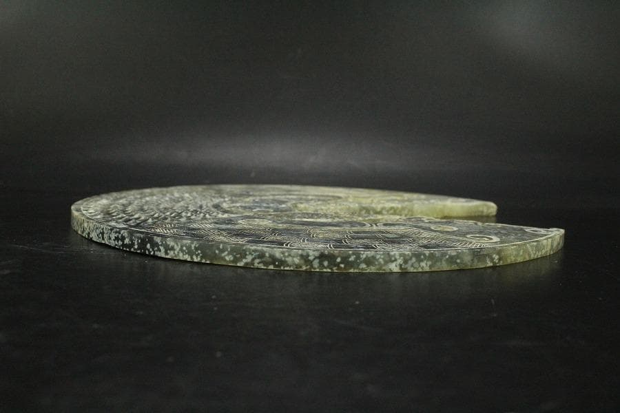 中国美術 青白玉 刻 魚紋 装飾 φ27cm 古代(RC894) - メルカリ