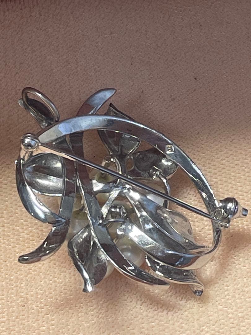 超希少 アコヤ真珠 田崎パールブローチ ペンダント花珠級 無調色