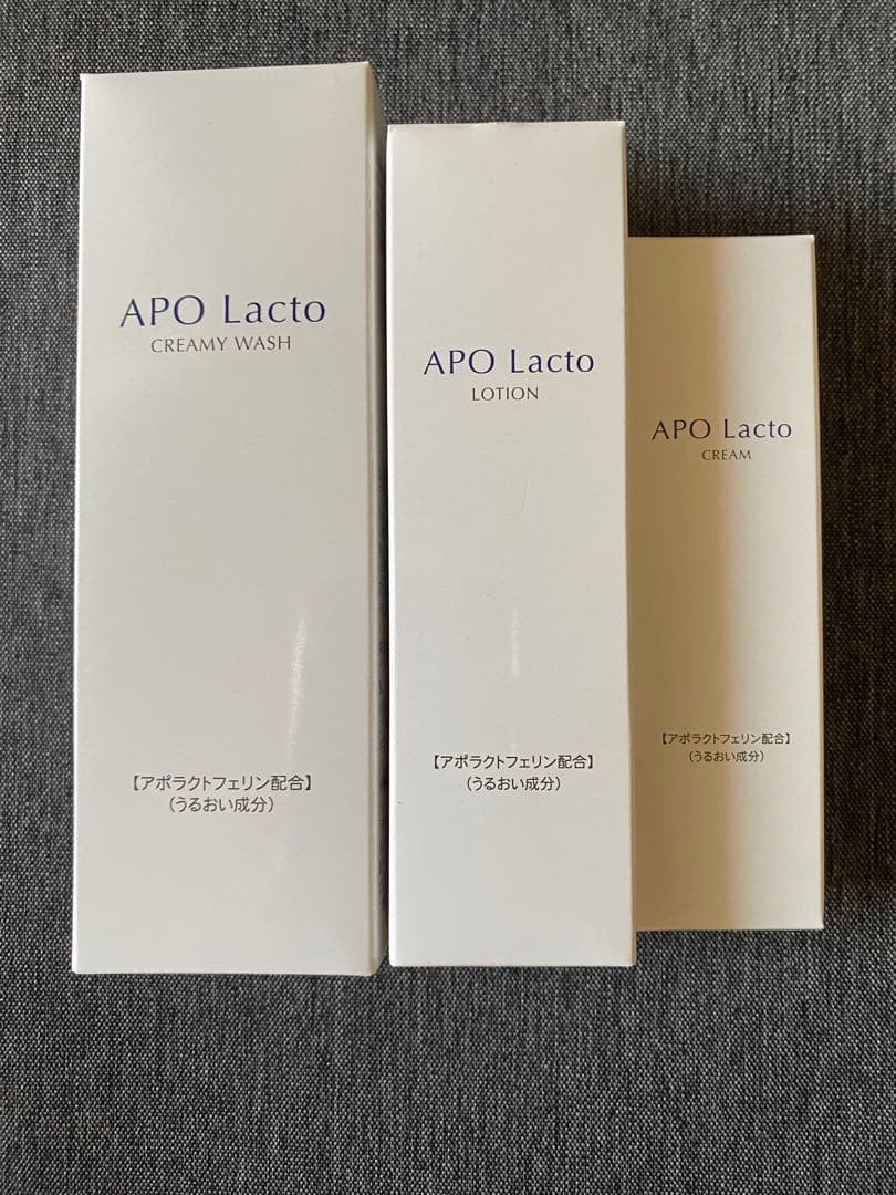 アポラクトスキンケア3点セット　洗顔・化粧水・美容クリーム