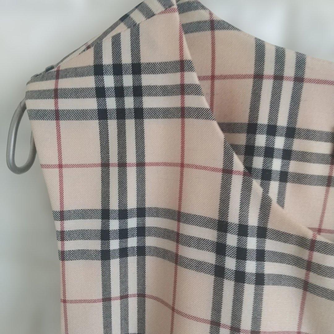 バーバリーロンドン ノバチェック ノースリーブ ひざ丈ワンピース