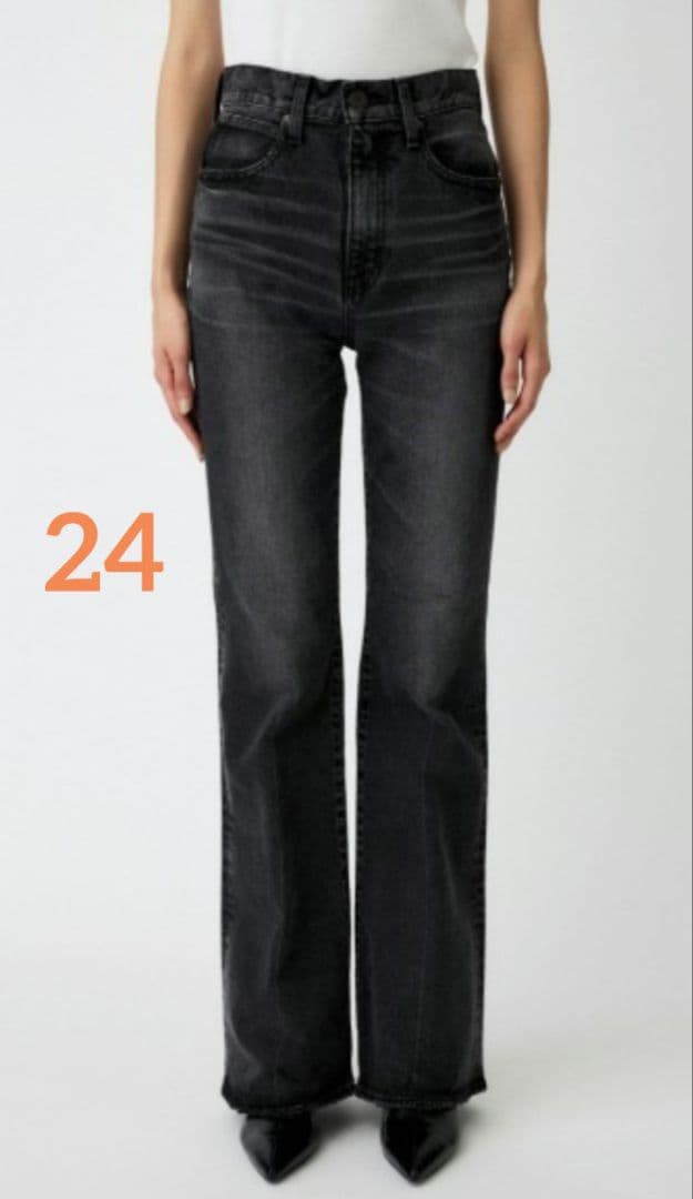 MOUSSY　MVS BLACK FLARE　24　タグ付新品