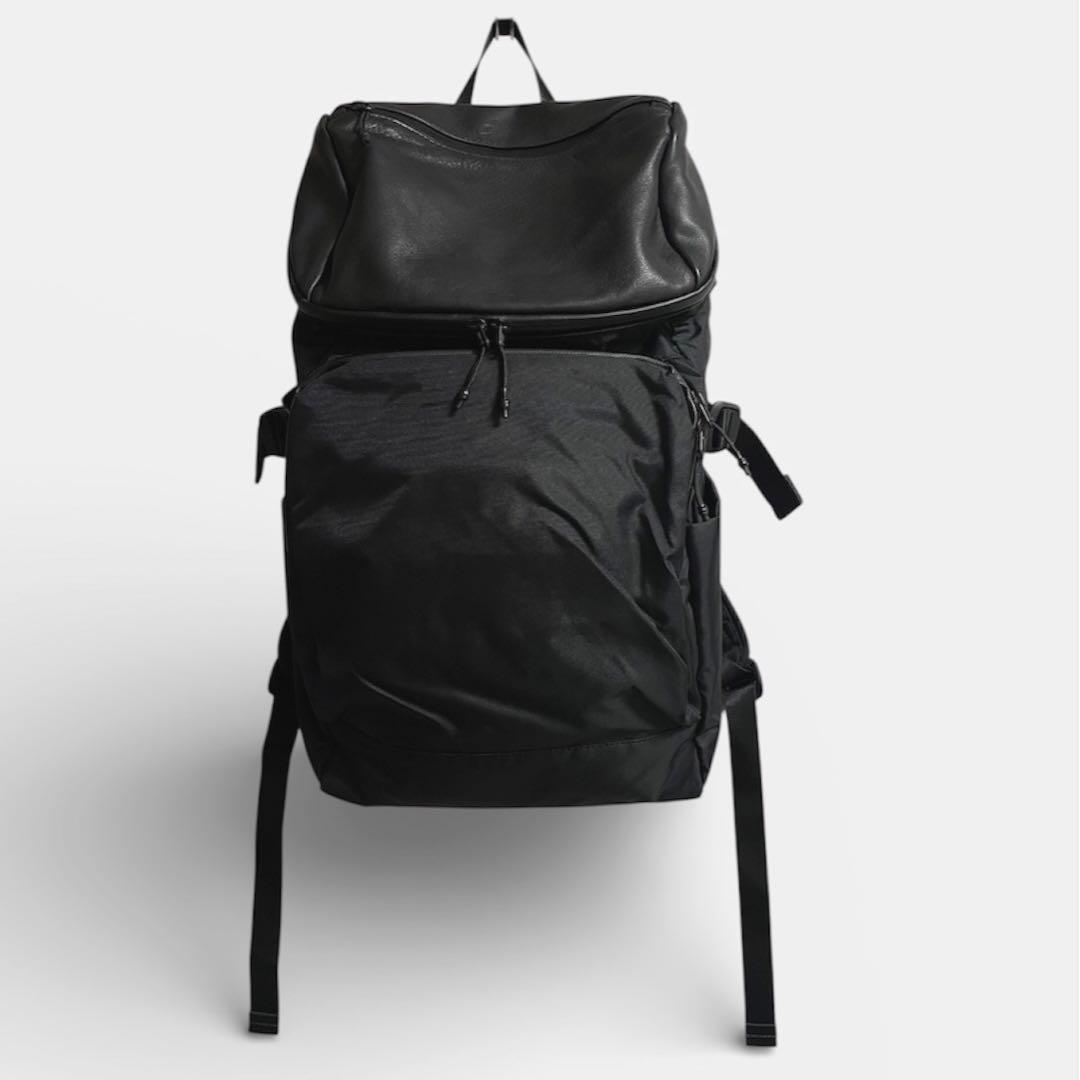 BURLAPOUTFITTER×earレザーフラップジップリュック イアパピヨネ