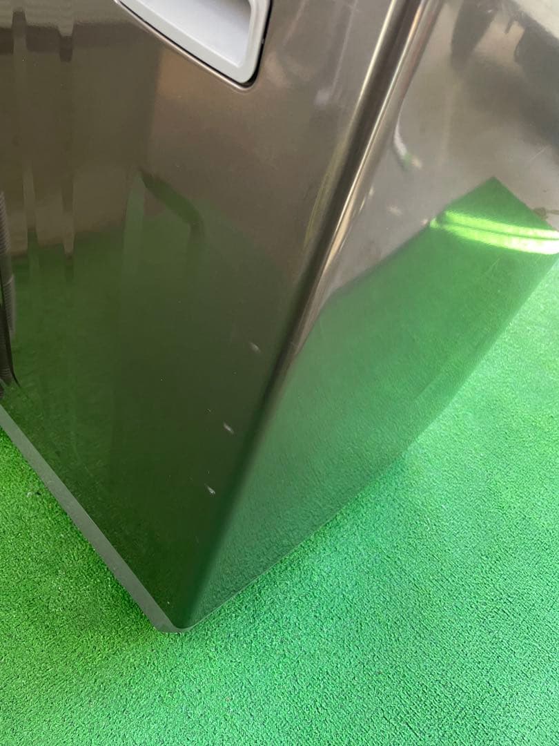 818 コンフィー ガラストップおしゃれブラック7kg洗濯機 風乾燥機能