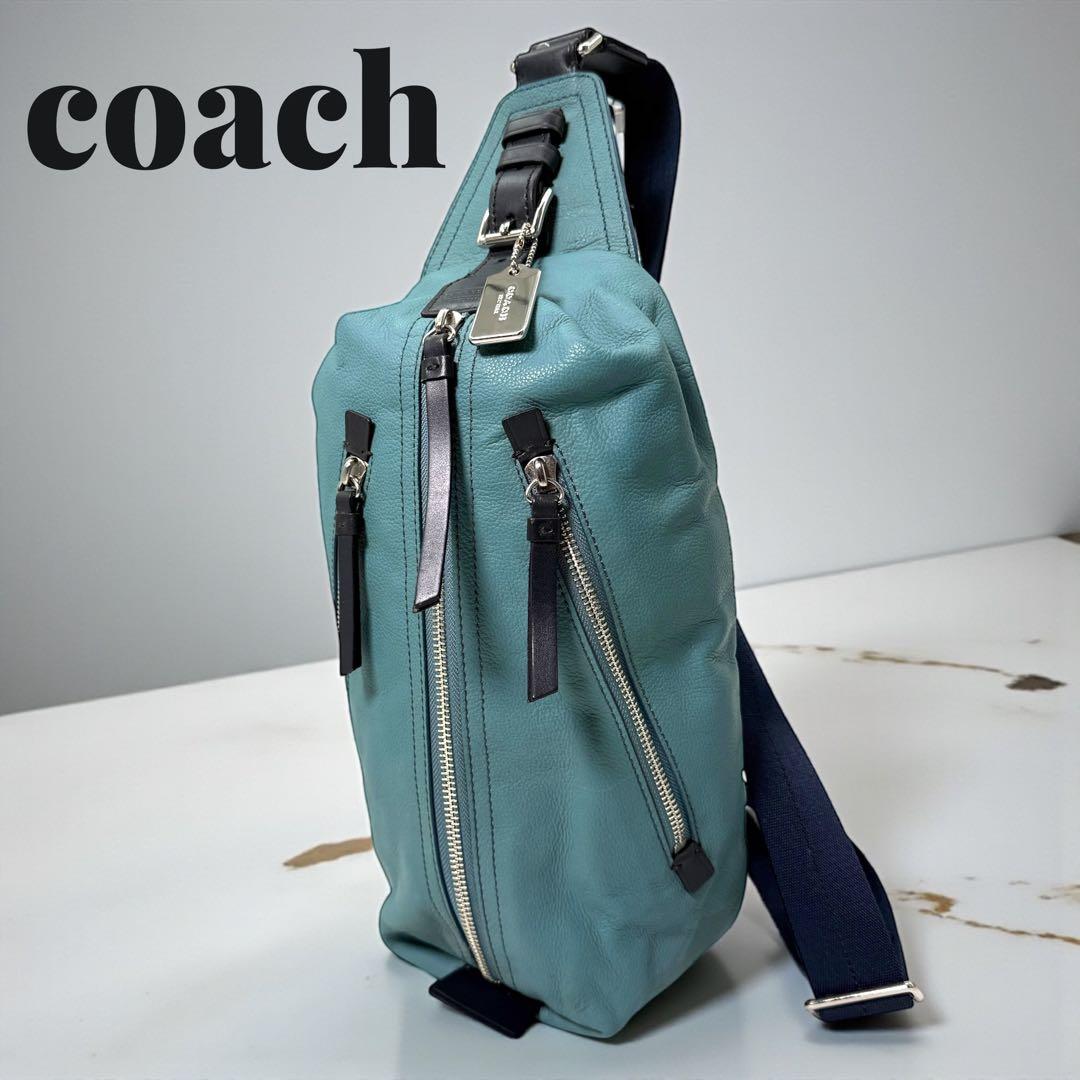 ✨希少色✨コーチ ボディバッグ トンプソン スリングバッグ クロスボディーレザー Amazon | [コーチ] 公式 トンプソン レザー スリング パック 70360 SV