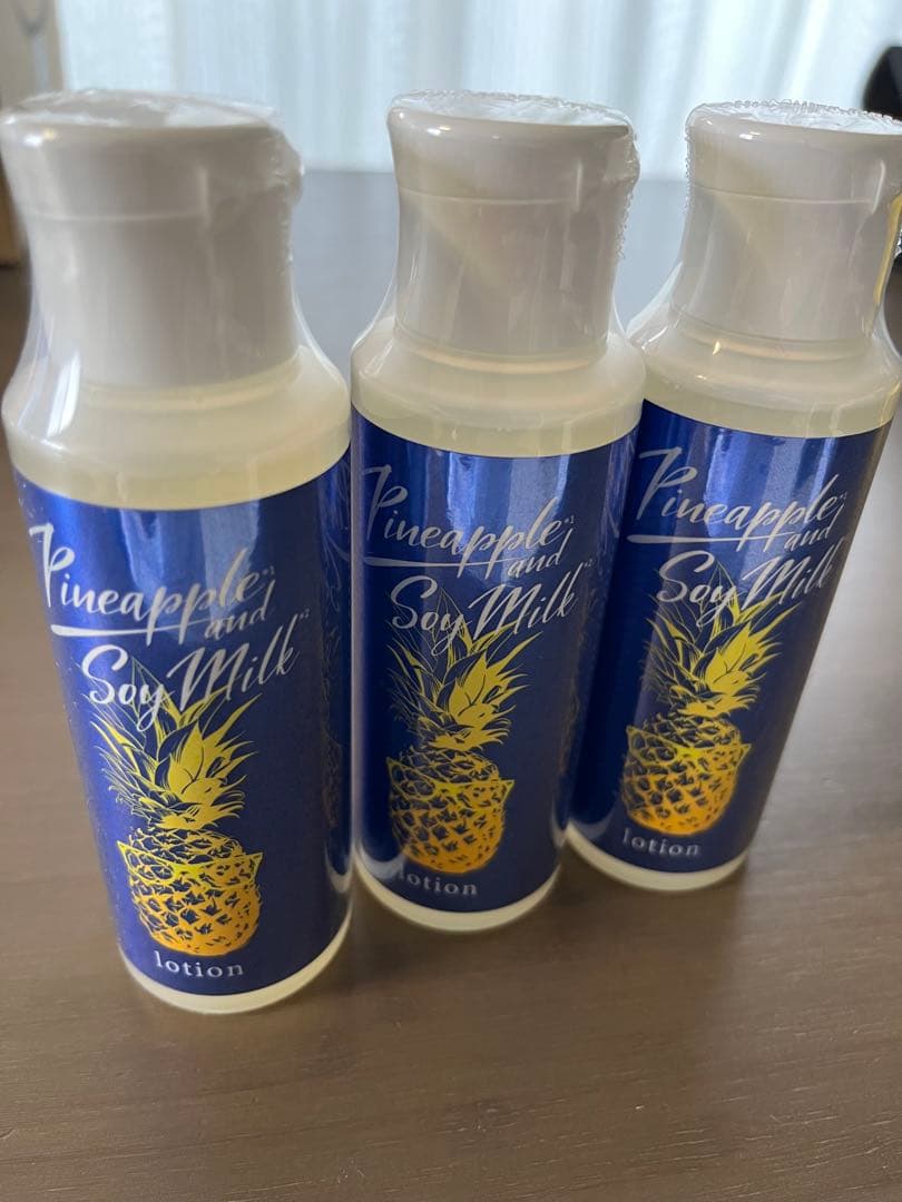 値下げ！鈴木ハーブ研究所 パイナップル豆乳ローション メンズ用 3本セット